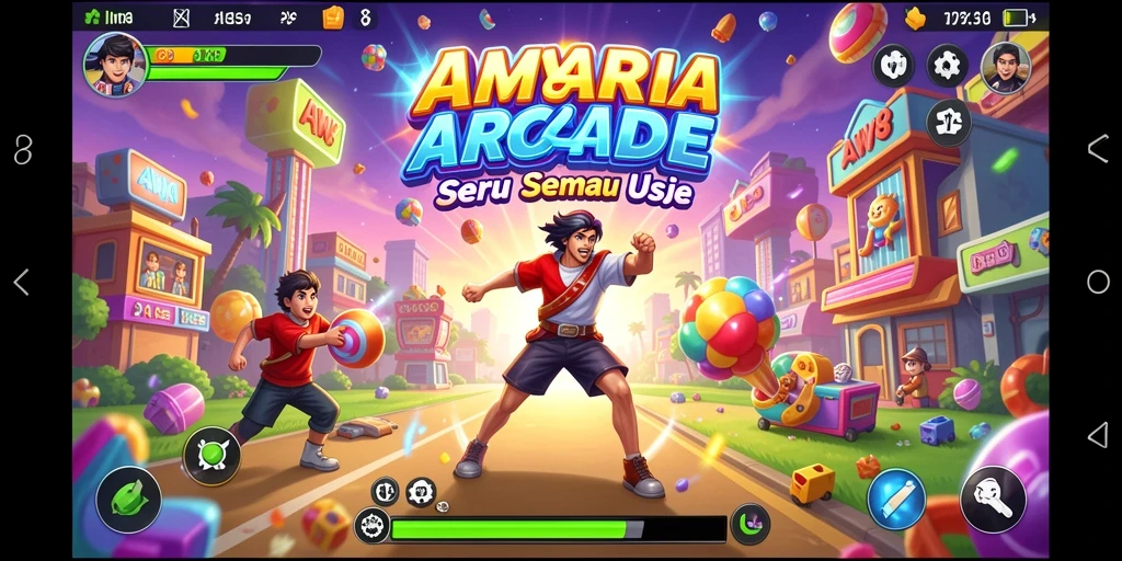 Menampilkan gameplay menegangkan dari AW8 dalam aksi Arcade.