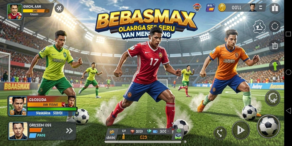 Tampilan menyenangkan dari permainan BEBASMAX dalam olahraga.