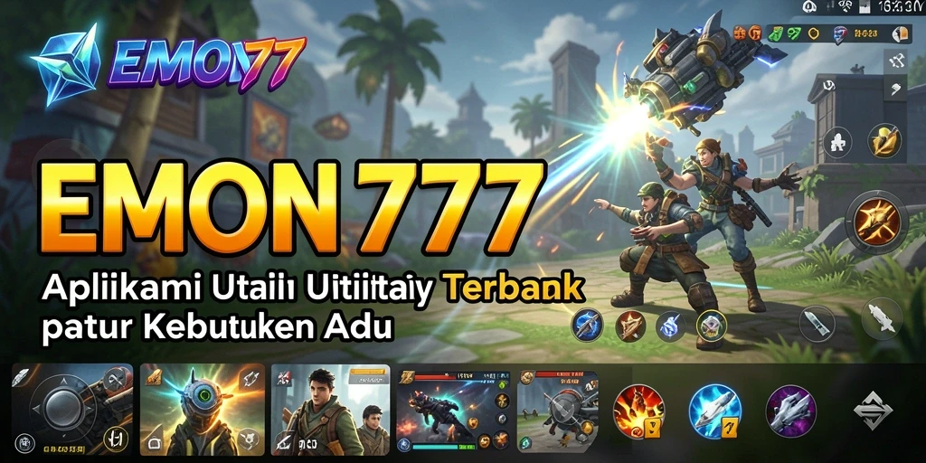 Tampilan aplikasi EMON777 yang memudahkan pengguna dalam mengakses berbagai fitur.