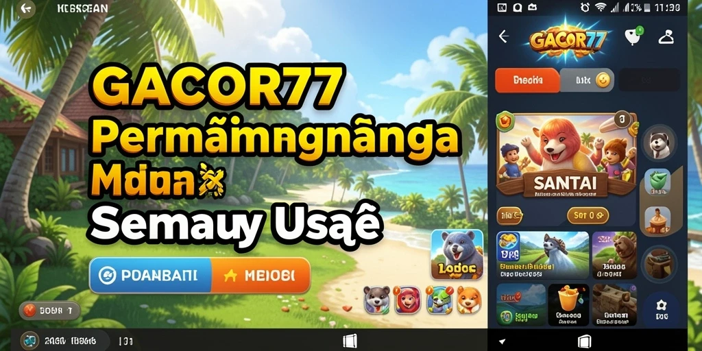Tampilan gameplay menarik dan penuh warna dari GACOR77.