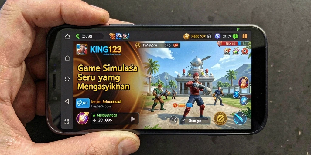 Tampilan gameplay KING123 yang penuh warna dan interaktif.
