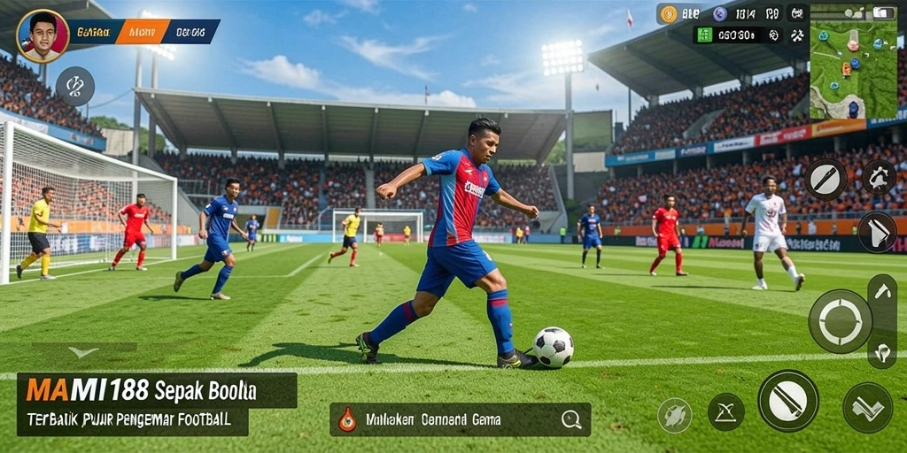 Gameplay MAMI188 yang seru dan mendebarkan dalam pertandingan sepak bola.