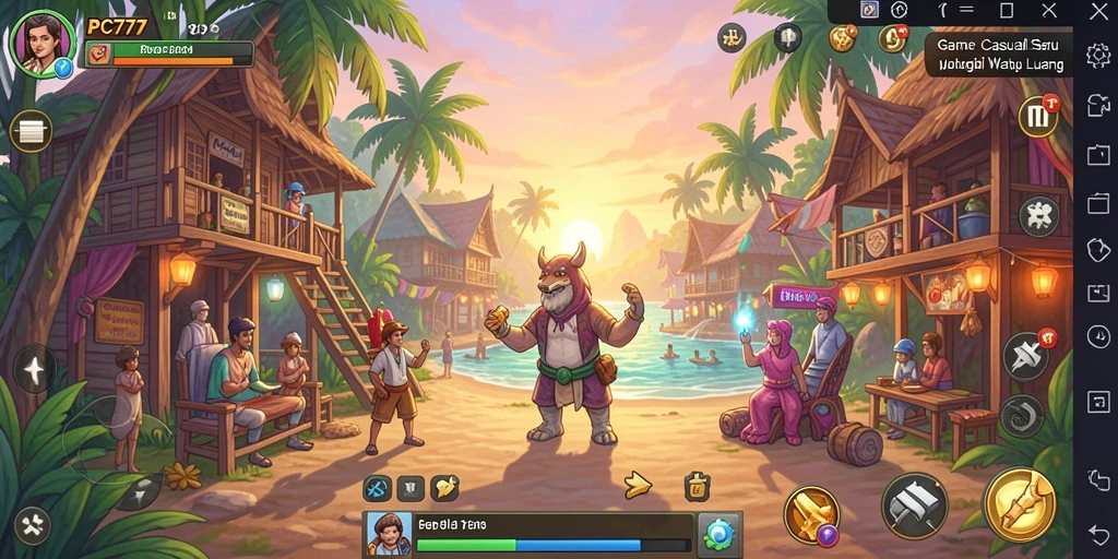 Tampilan menarik dari gameplay PC777 yang mengasyikkan.