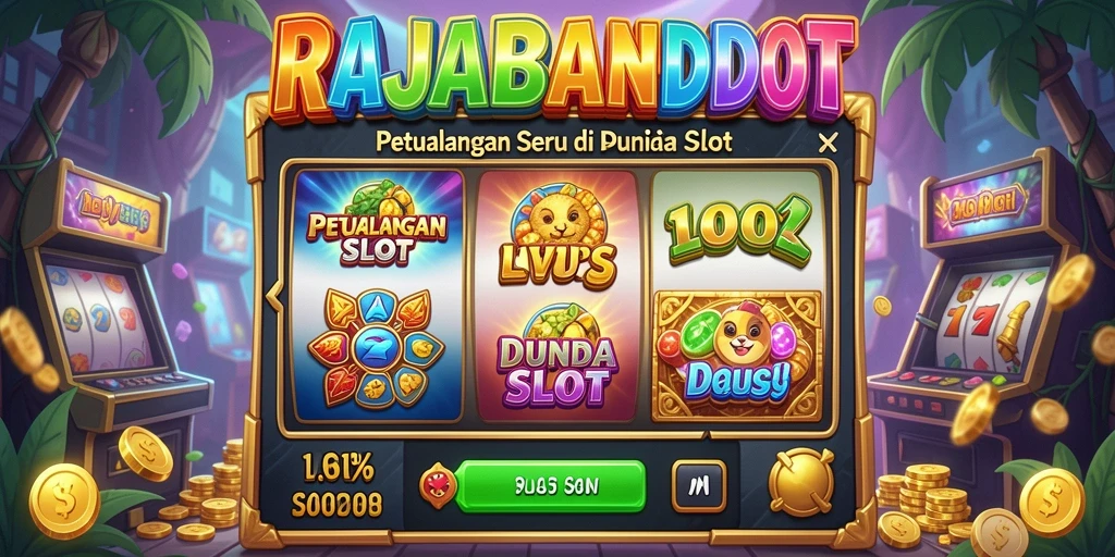 Tangkapan layar RAJABANDOT menunjukkan aksi mengasyikkan dalam permainan Slot.