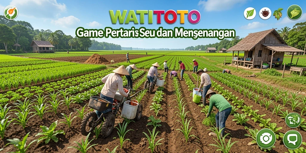 Tampilan gameplay menarik dan penuh warna dari WATITOTO.